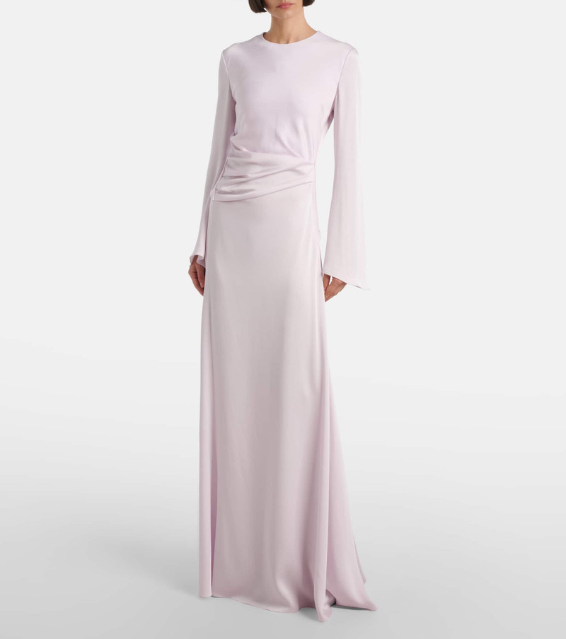 Alexander McQueen Draped satin gown outlook