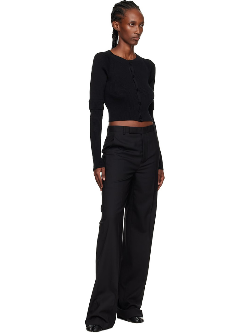 Y's Black Double Sleeve Short Cardigan outlook