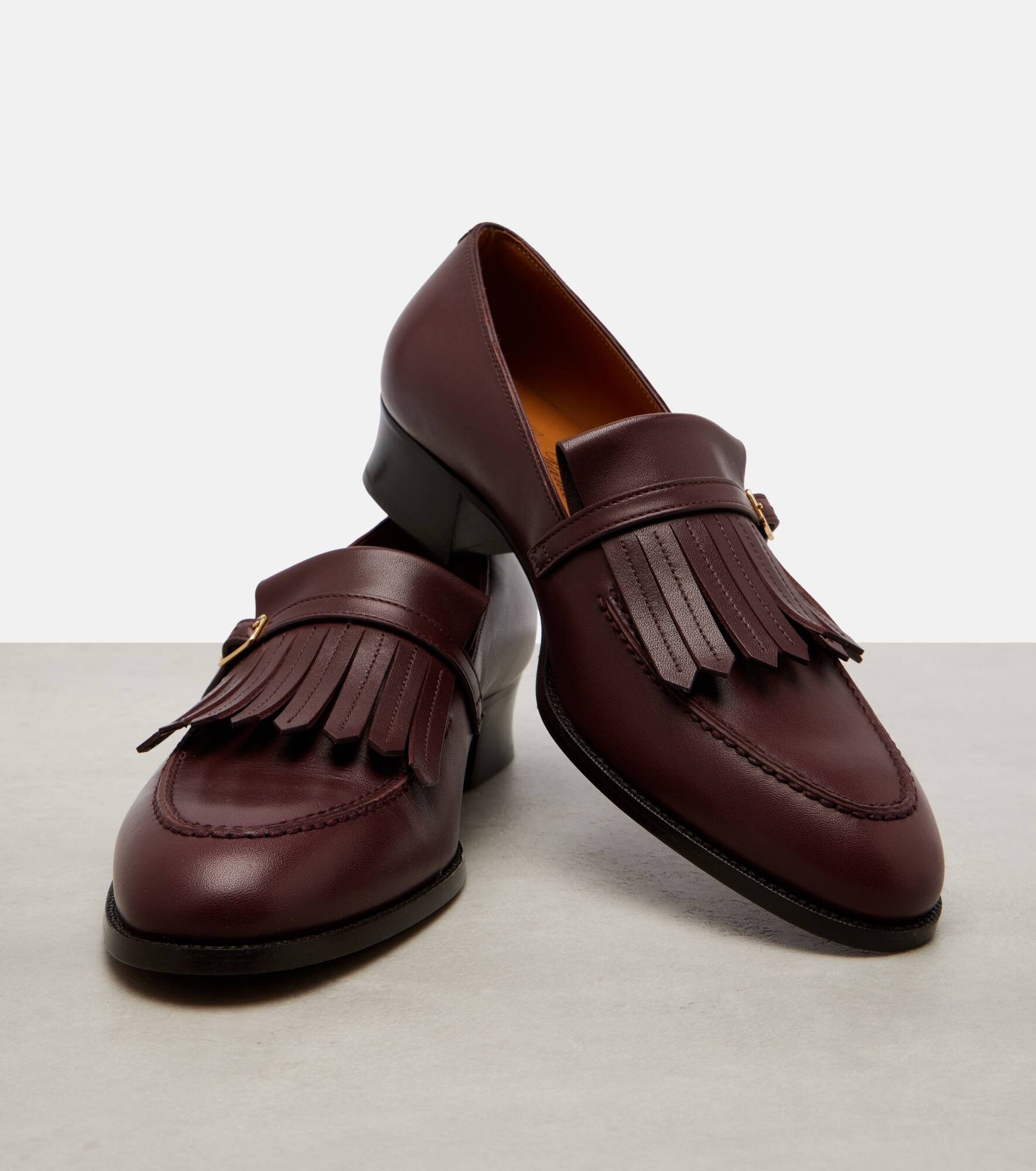 Pennan fringed leather loafers - 5