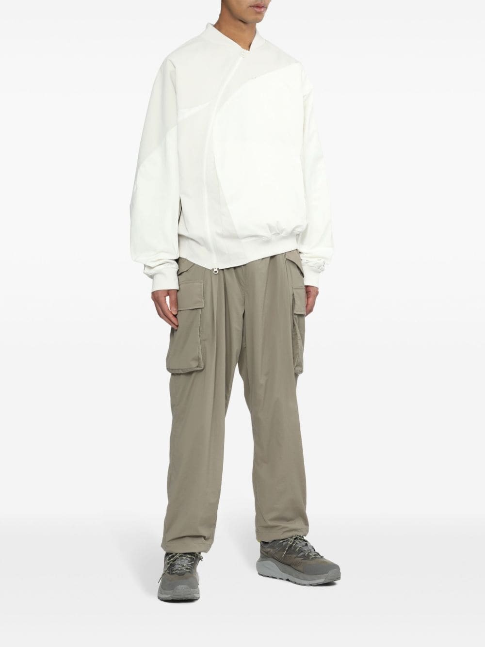 asymmetric-zip bomber jacket - 2