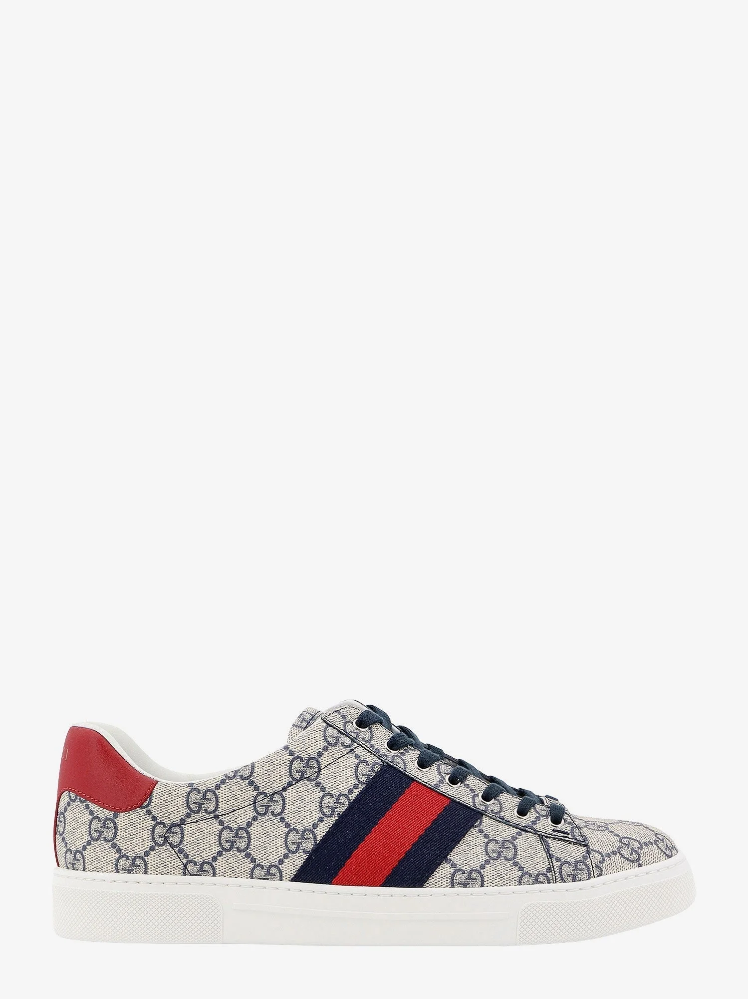 Gucci Men Ace Gg Supreme Fabric Sneakers - 1