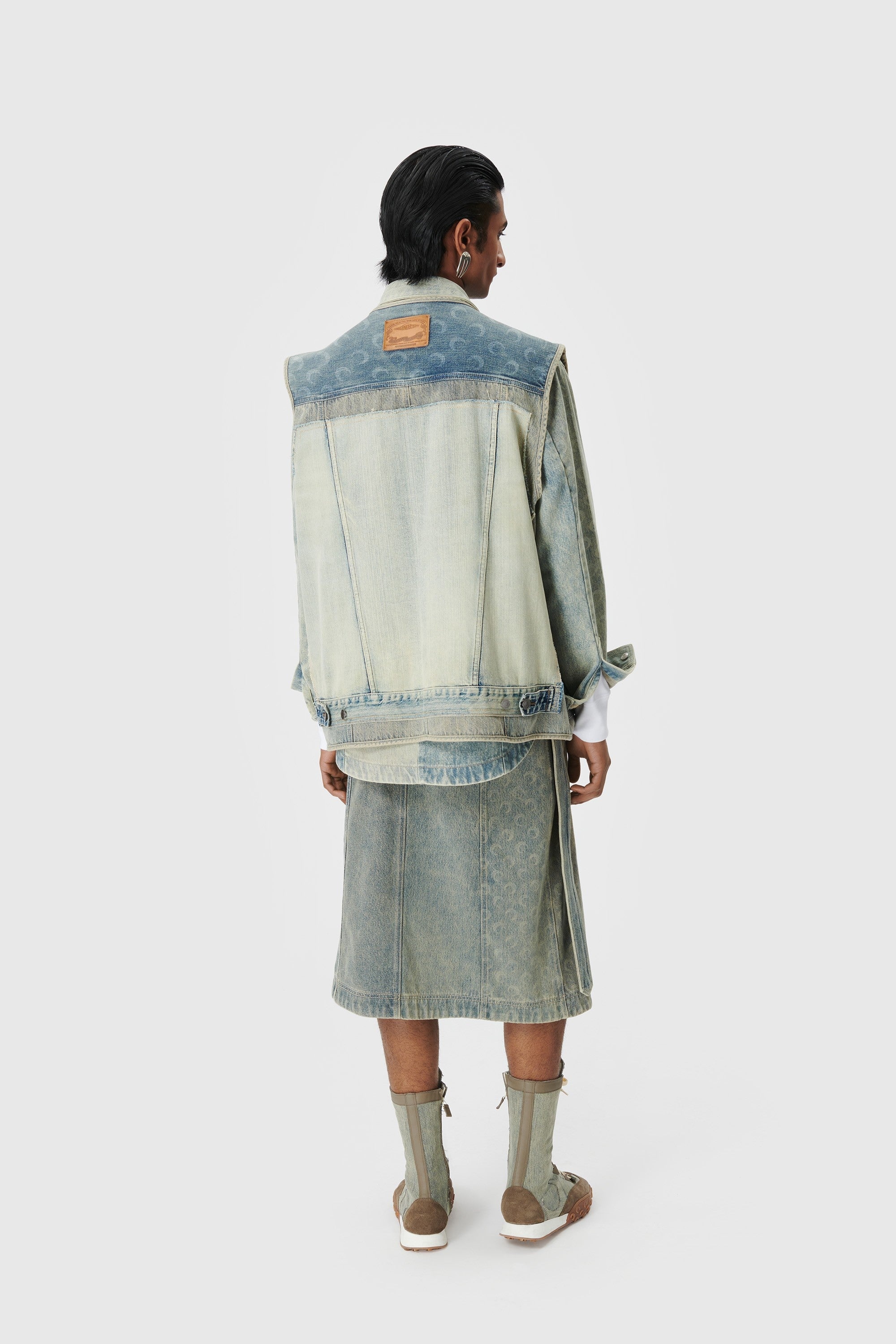 Regenerated Denim Vest - 6
