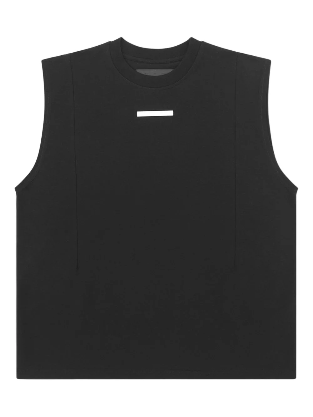 crew-neck sleeveless tank top - 1