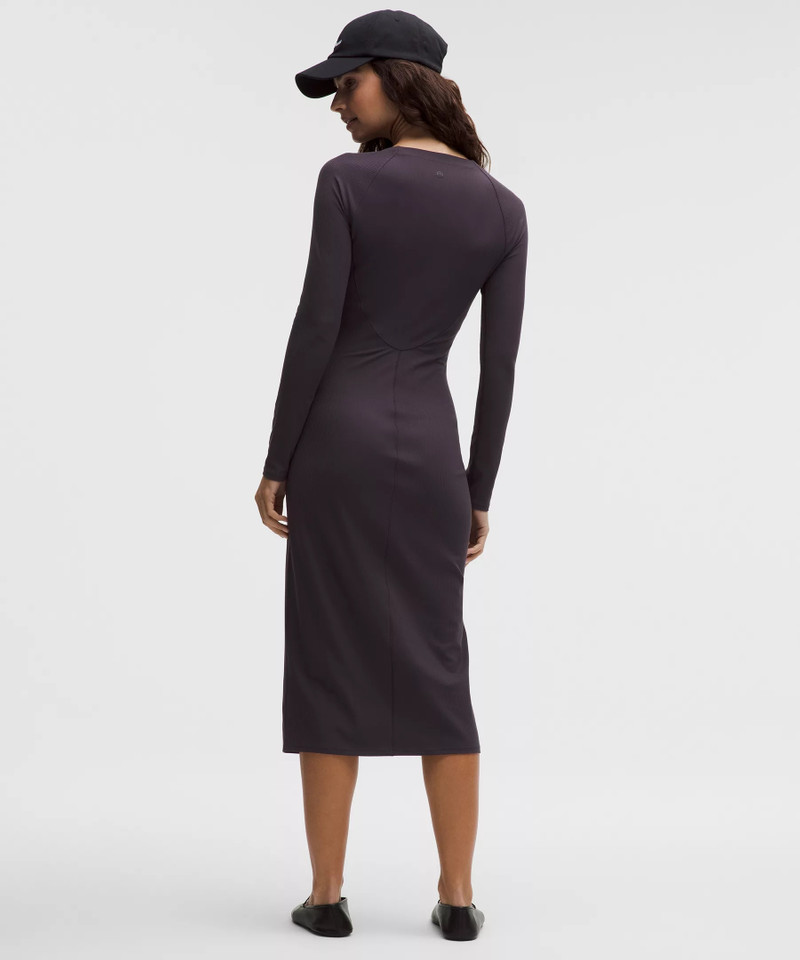 lululemon All Aligned Ribbed Long-Sleeve Midi Dress outlook