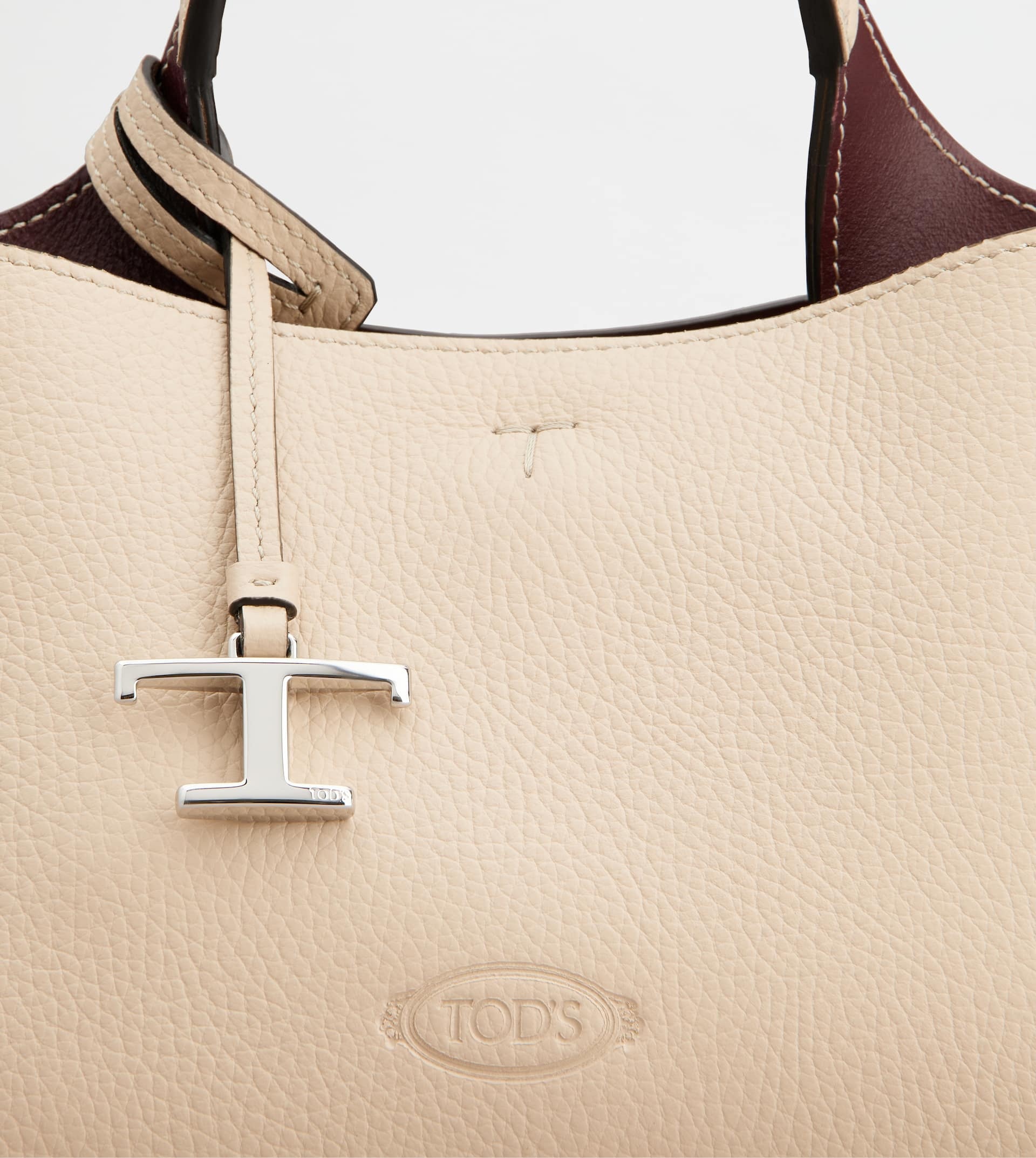 BAG IN LEATHER MICRO - OFF WHITE - 6
