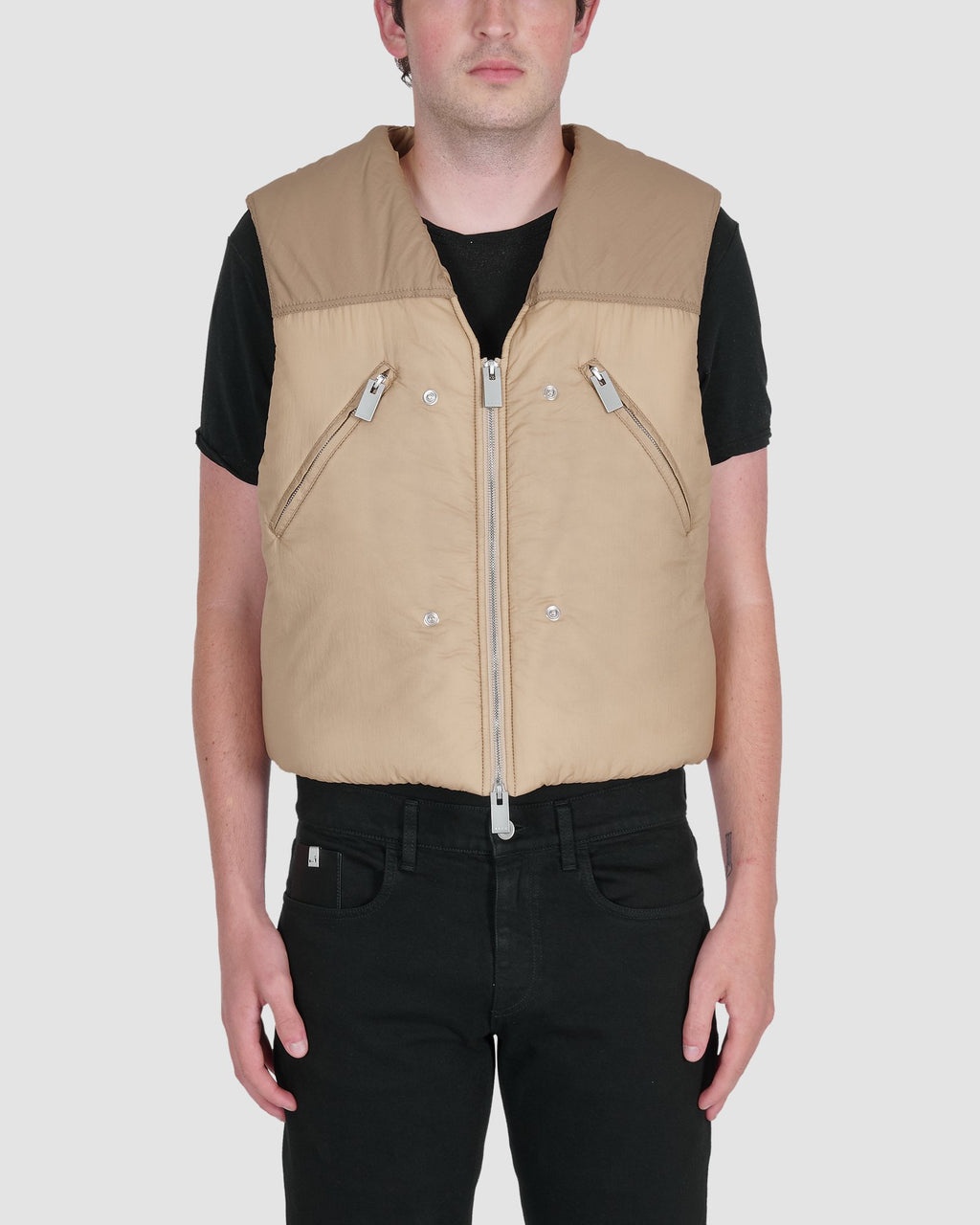 GARMENT DYE PUFFER VEST - 2