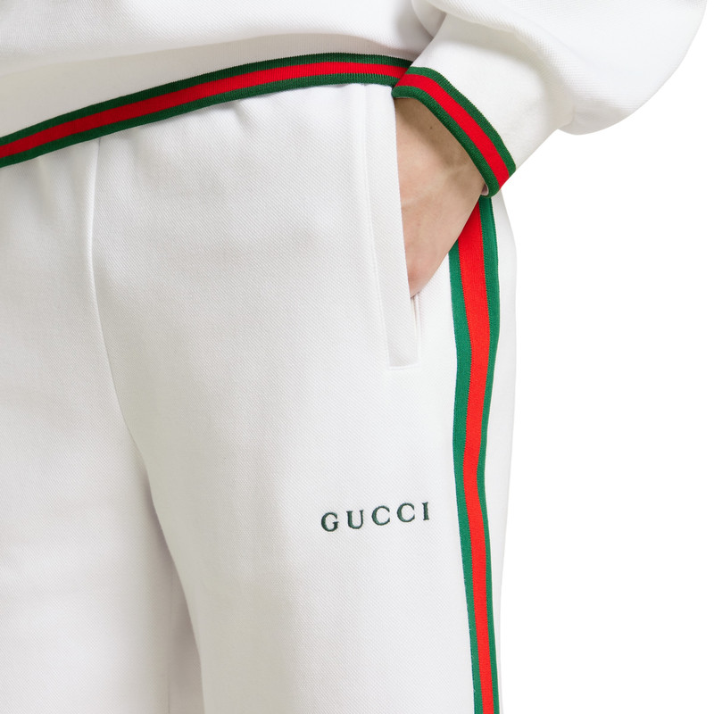 Cotton piquet shorts with Web 5