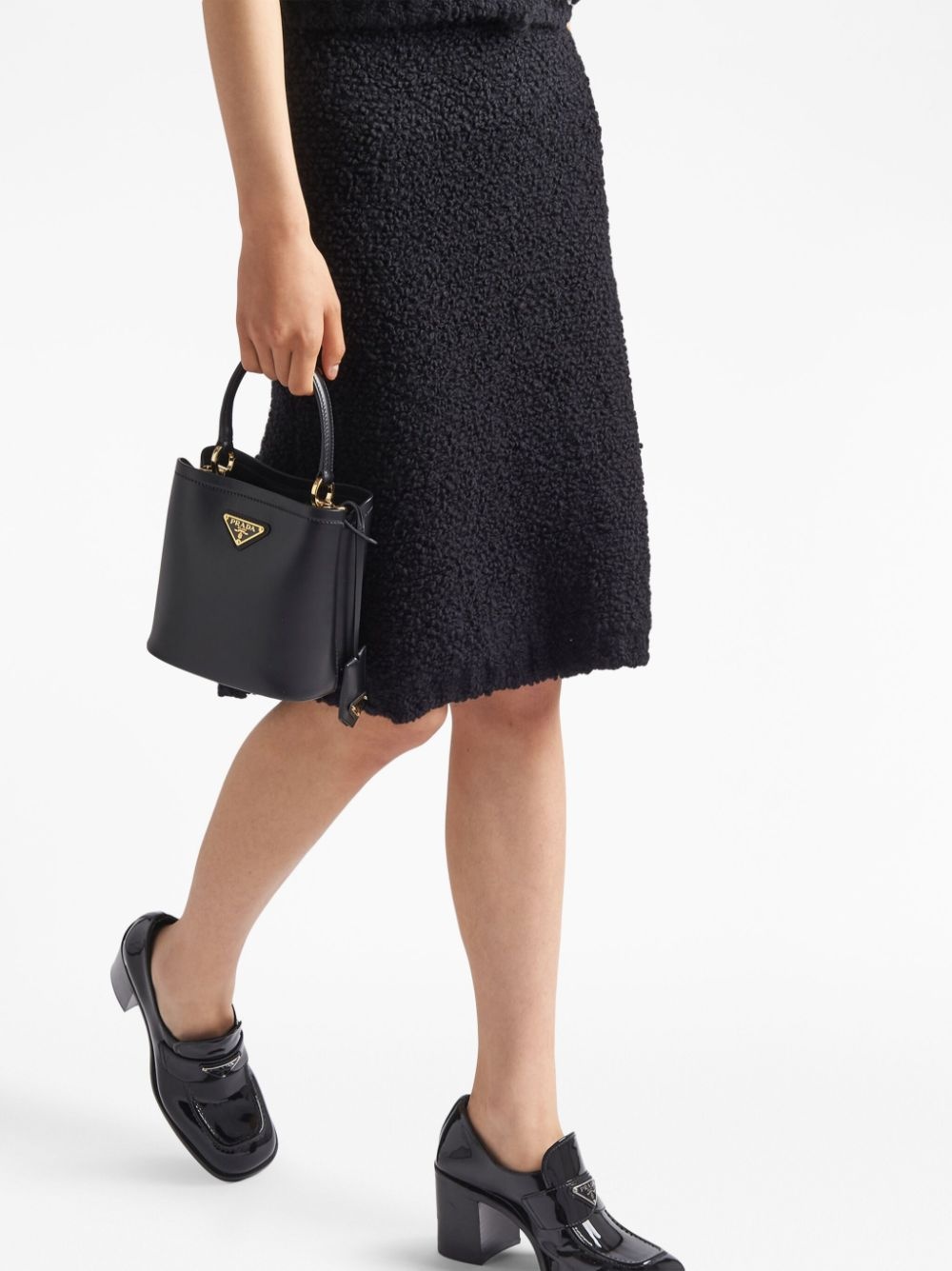 Prada Bouclé mohair knit skirt | farfetch | REVERSIBLE