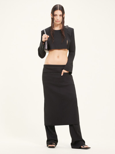 courrèges HERITAGE PINSTRIPES LONG SKIRT outlook