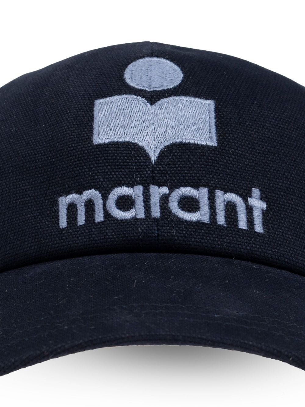 logo-embroidered cotton cap - 3