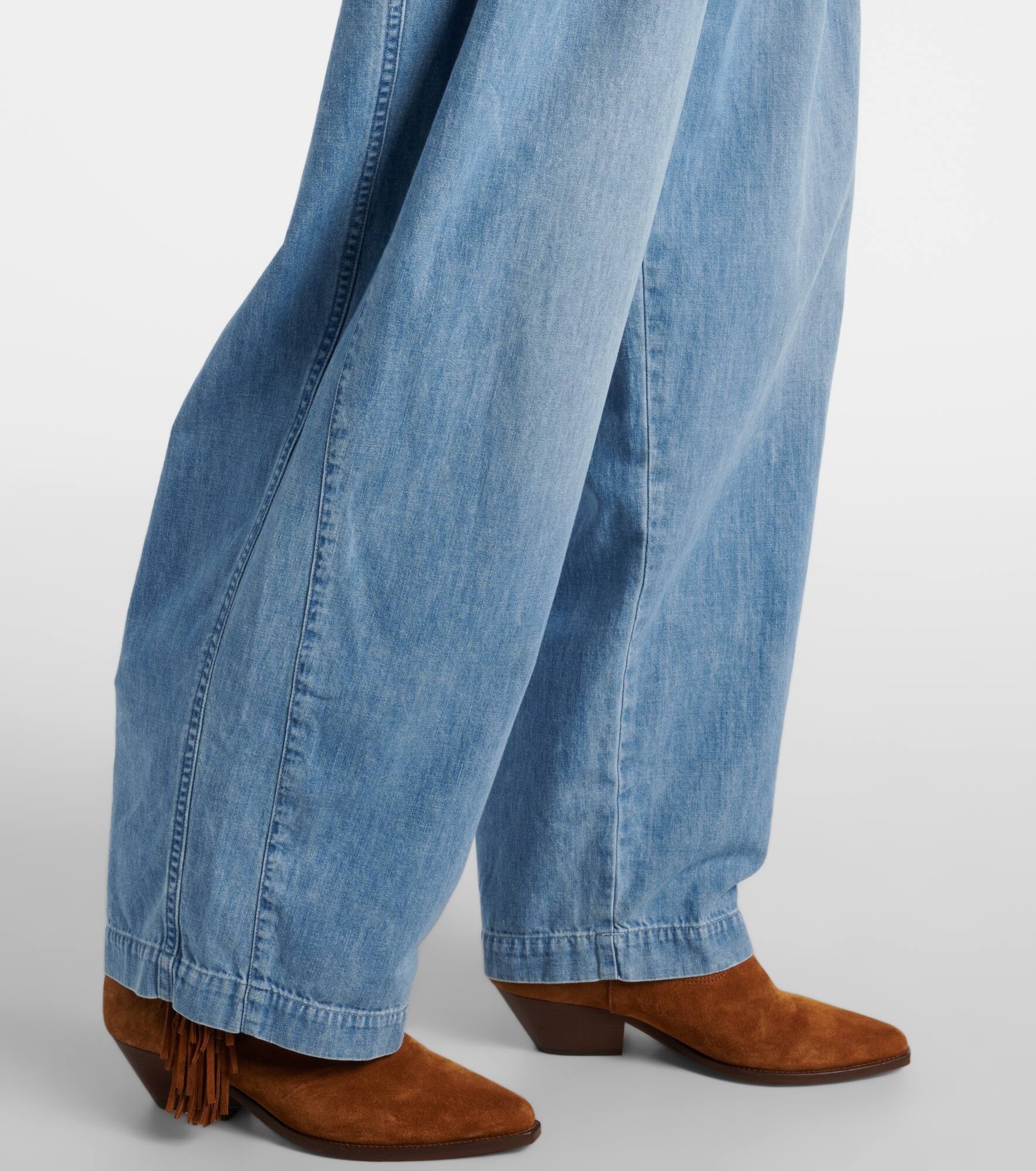 Inaya high-rise wide-leg jeans - 5