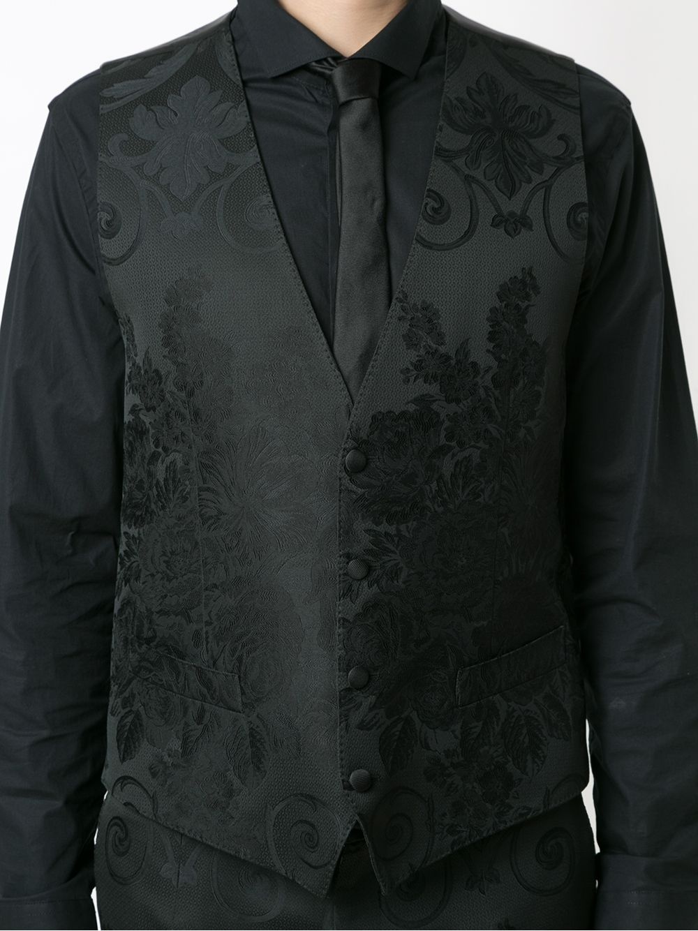 DNA three-piece jacquard tuxedo suit - 6