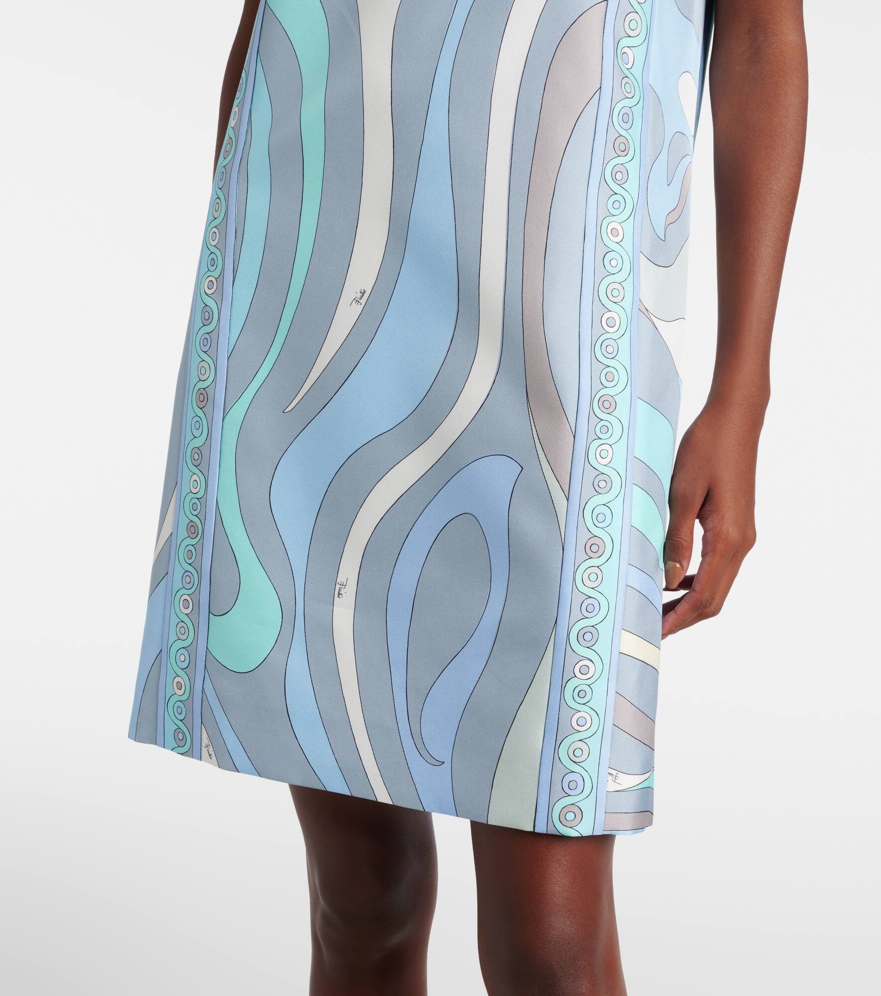 Marmo silk twill minidress - 5