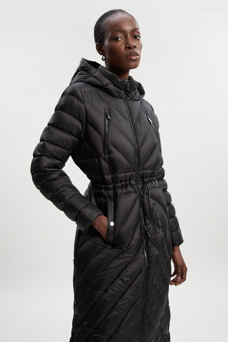 KAREN MILLEN Real Down Packable Maxi Coat outlook