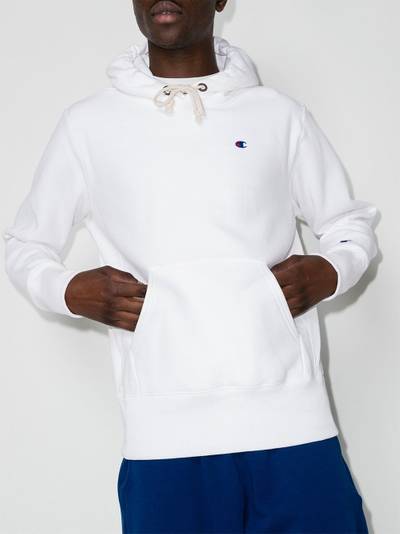 Champion embroidered logo hooded sweatshirt outlook