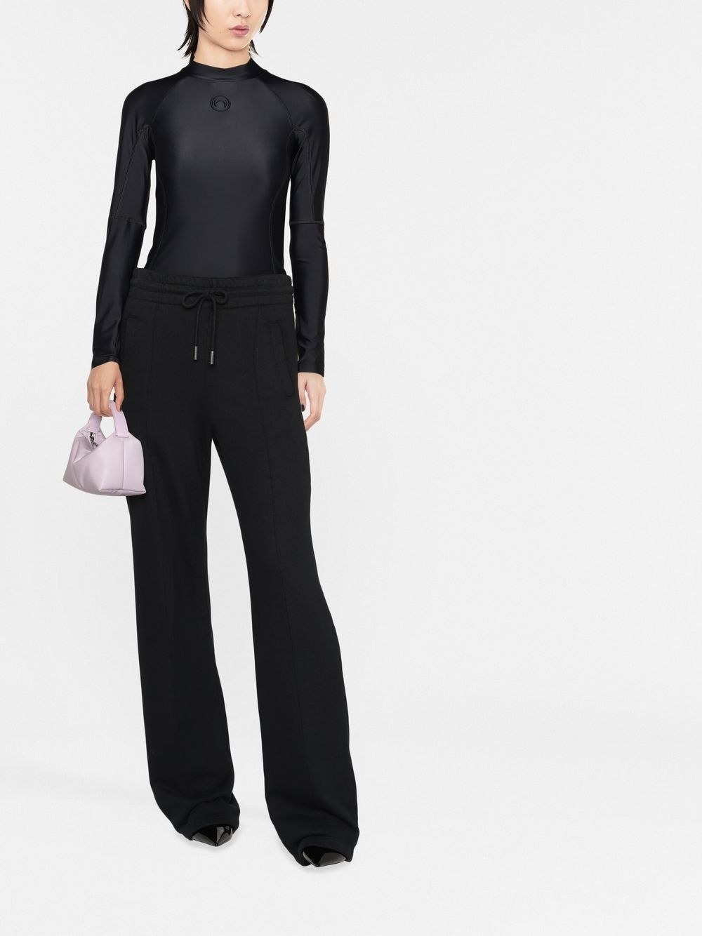 logo-embossed stretch top - 2