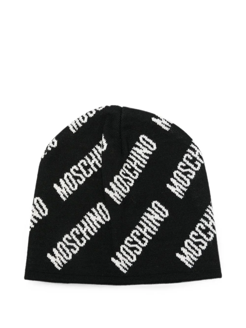 logo-print beanie hat - 1