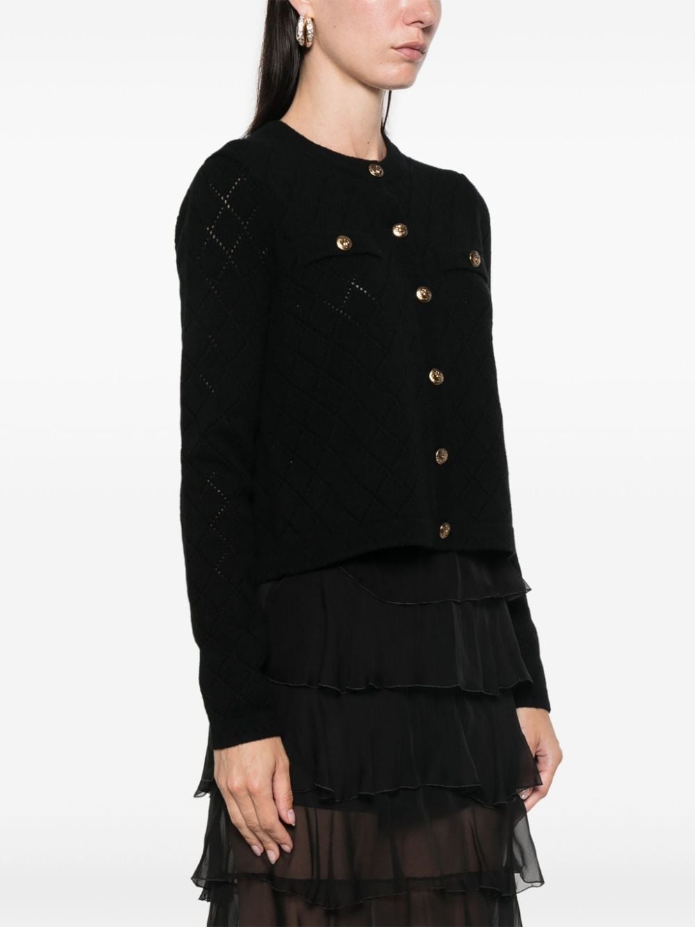 Illustration Pointelle cardigan - 3