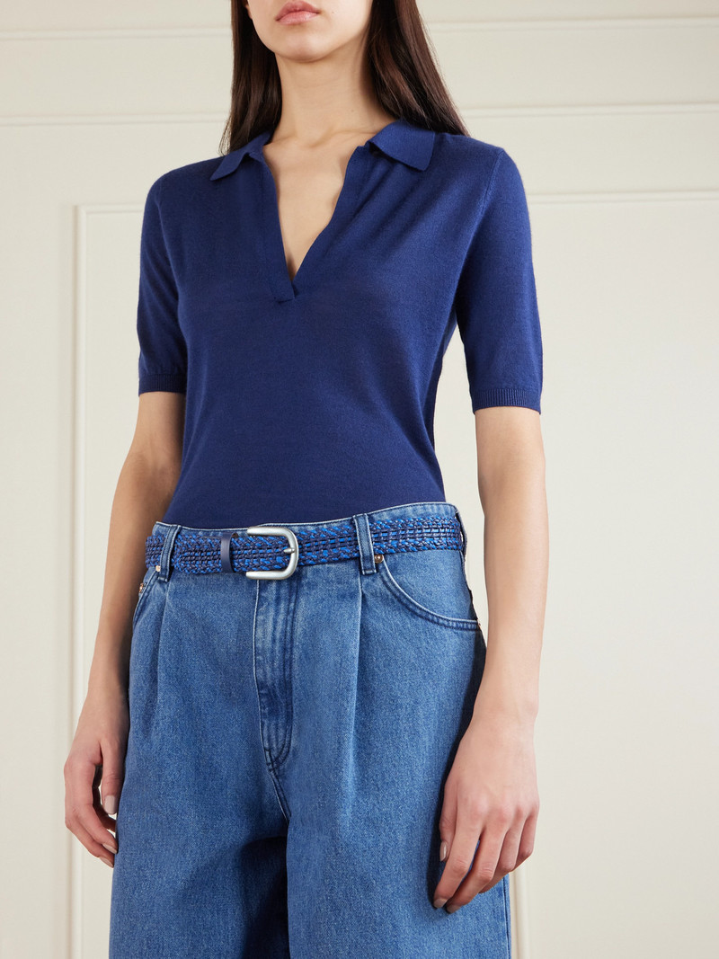 GABRIELA HEARST Sam Woven Leather Belt outlook