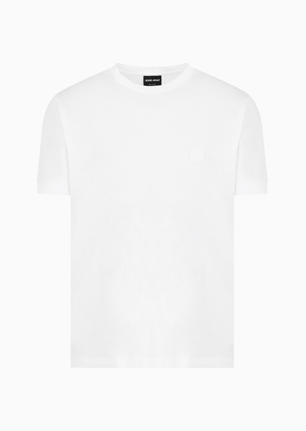Short-sleeved Pima cotton jersey T-shirt - 1