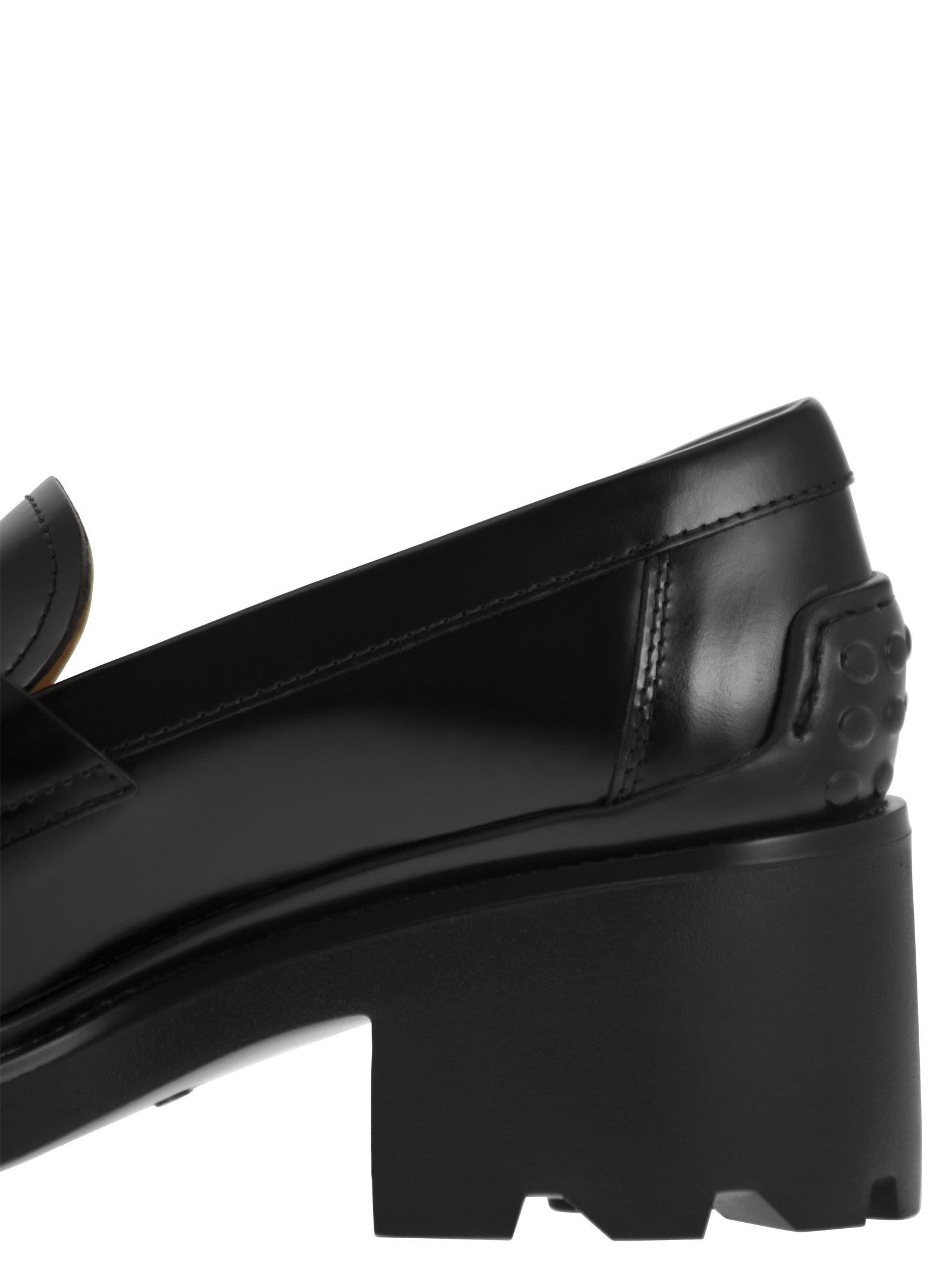 Tod's Women Leather Moccasin With Carrarmato Bottom - 7