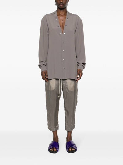 Rick Owens Astaires high-waist cropped trousers outlook