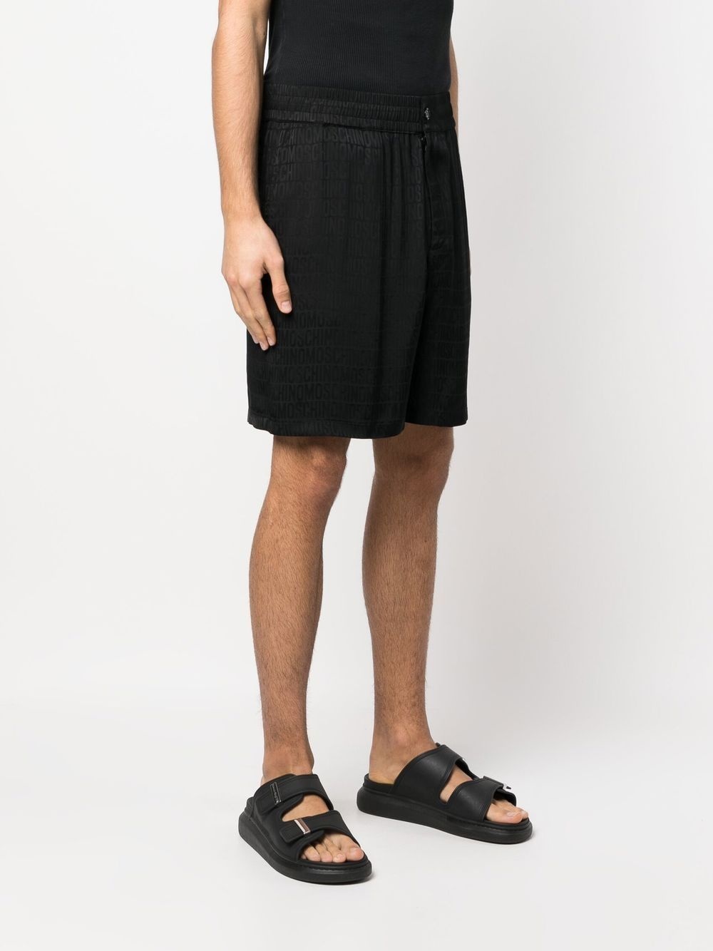 all-over logo print shorts - 3