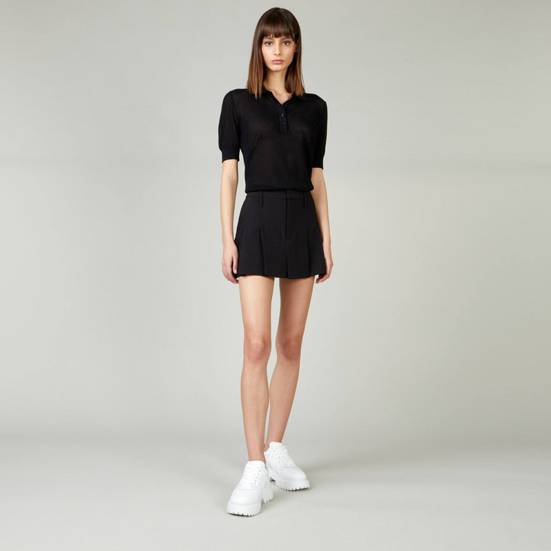 HOGAN Honeycomb Polo Shirt Black outlook