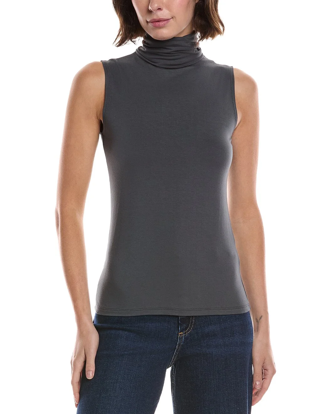 L'AGENCE Ceci Sleeveless Turtleneck Tank - 1