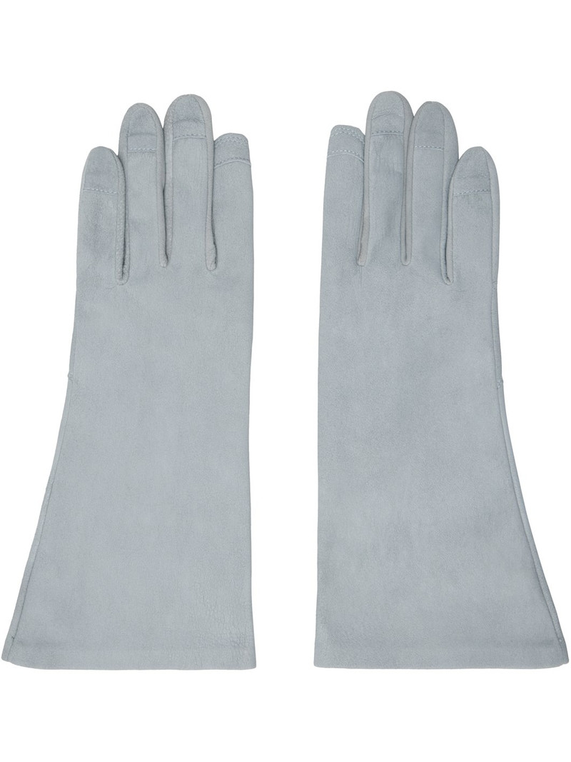 Blue Megablister Leather Gloves 1