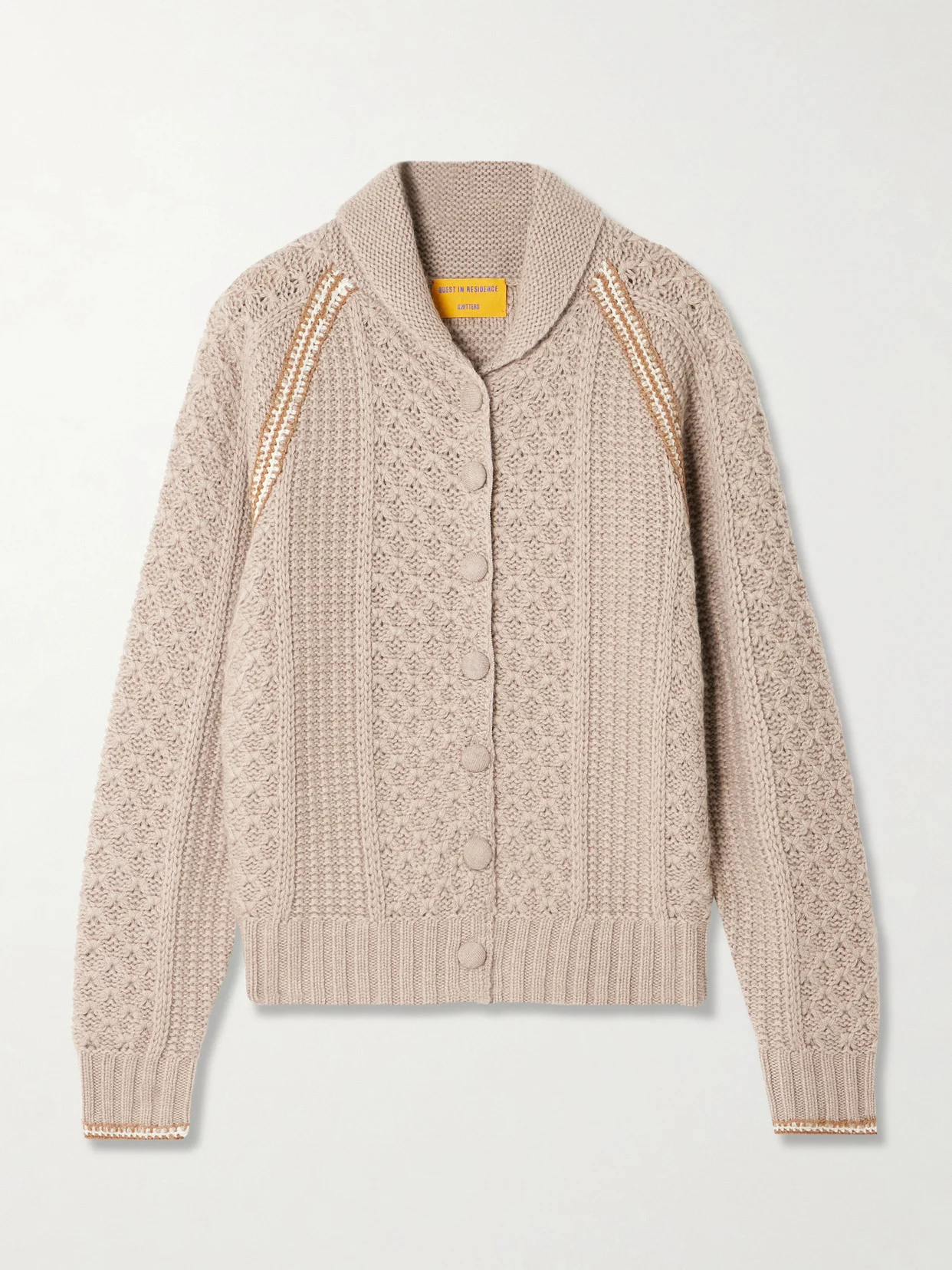 Marlowe Cable-knit Wool And Cashmere-blend Cardigan - 1