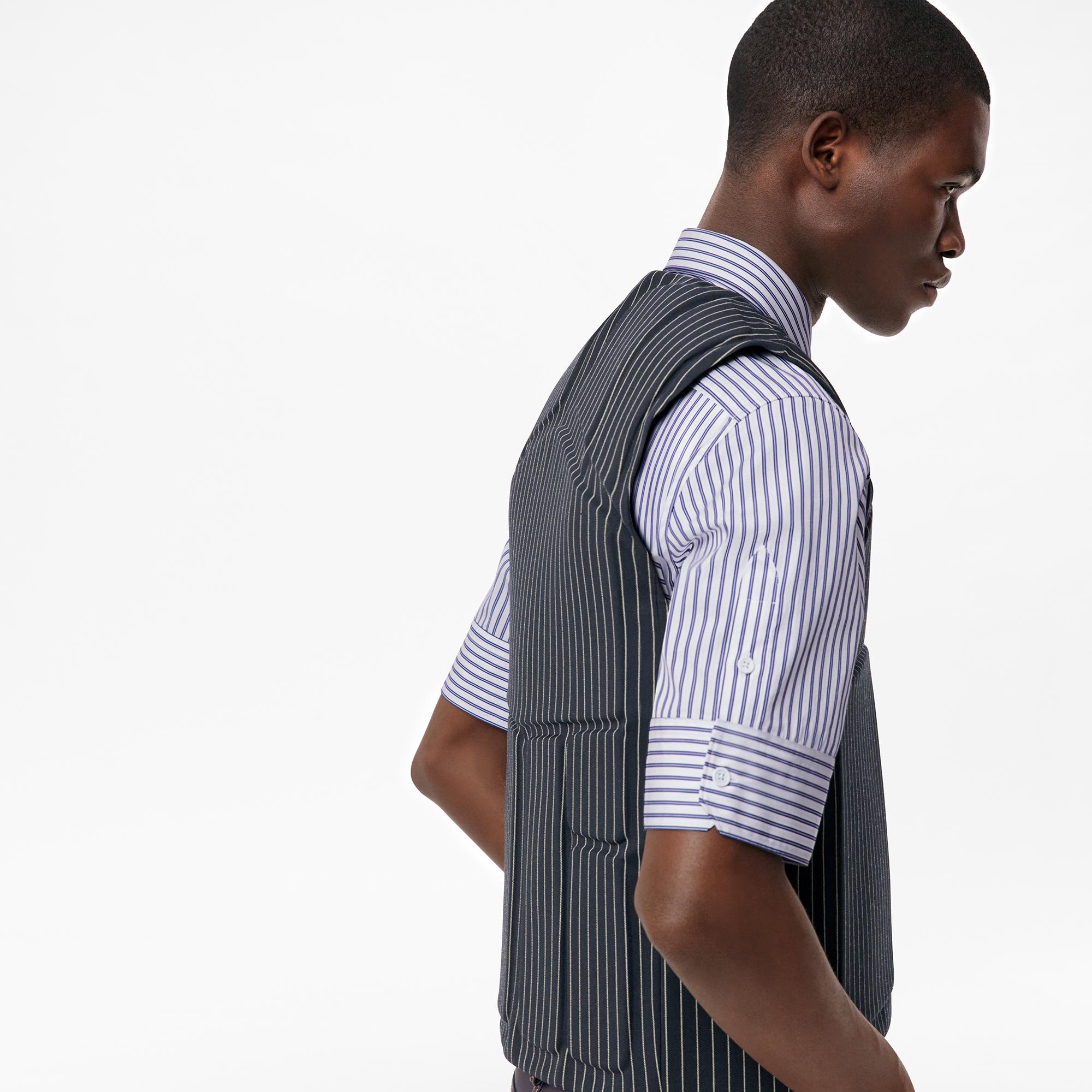 Pinstripe Padded Waistcoat - 5