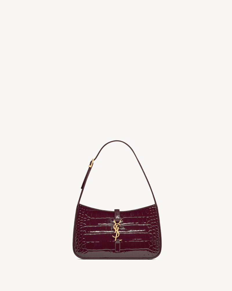 LE 5 À 7 IN CROCODILE-EMBOSSED PATENT LEATHER 1