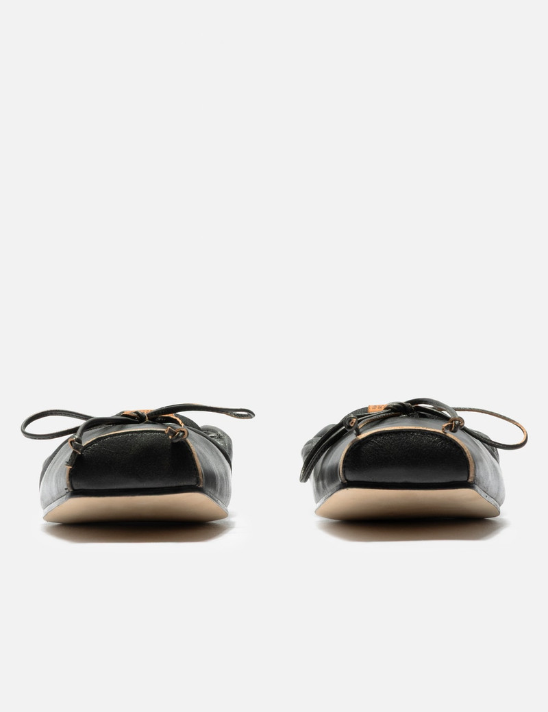 MM6 Maison Margiela SQUARE-TOE LEATHER BALLERINA SHOES outlook