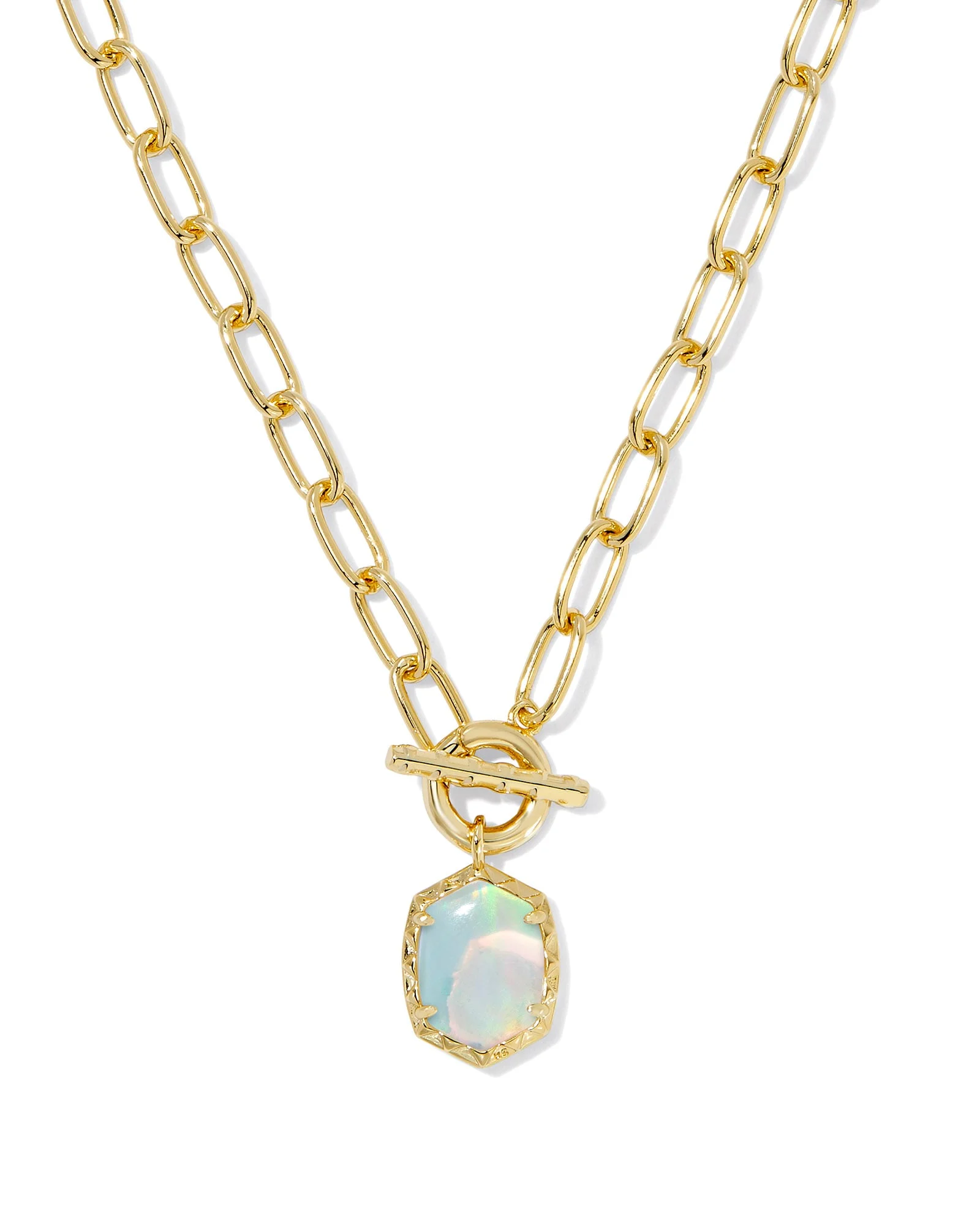 Daphne Convertible Gold Link and Chain Necklace - 1