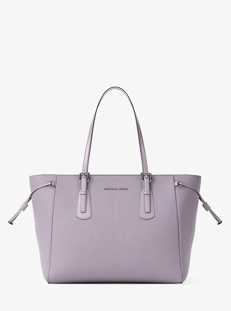 Voyager Large Saffiano Leather Tote Bag - 1