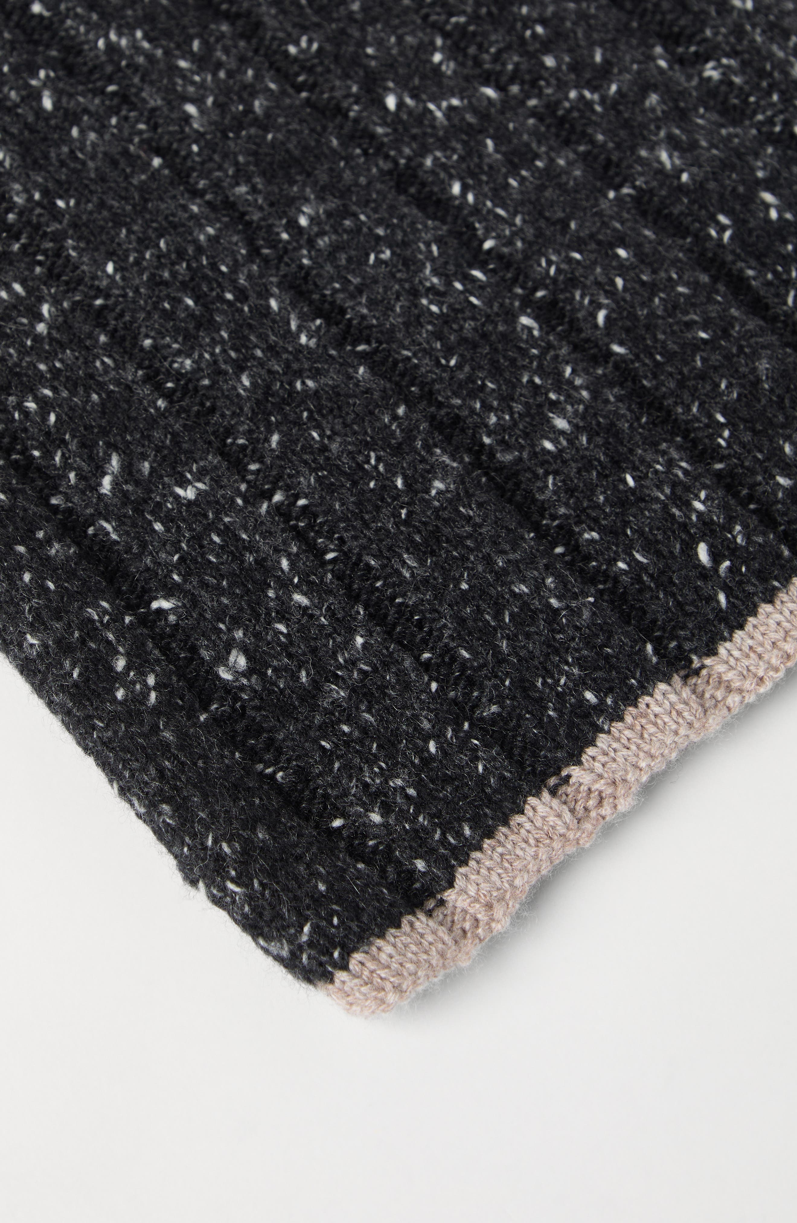 Brunello Cucinelli Cashmere knit scarf in Anthracite at Nordstrom - 3