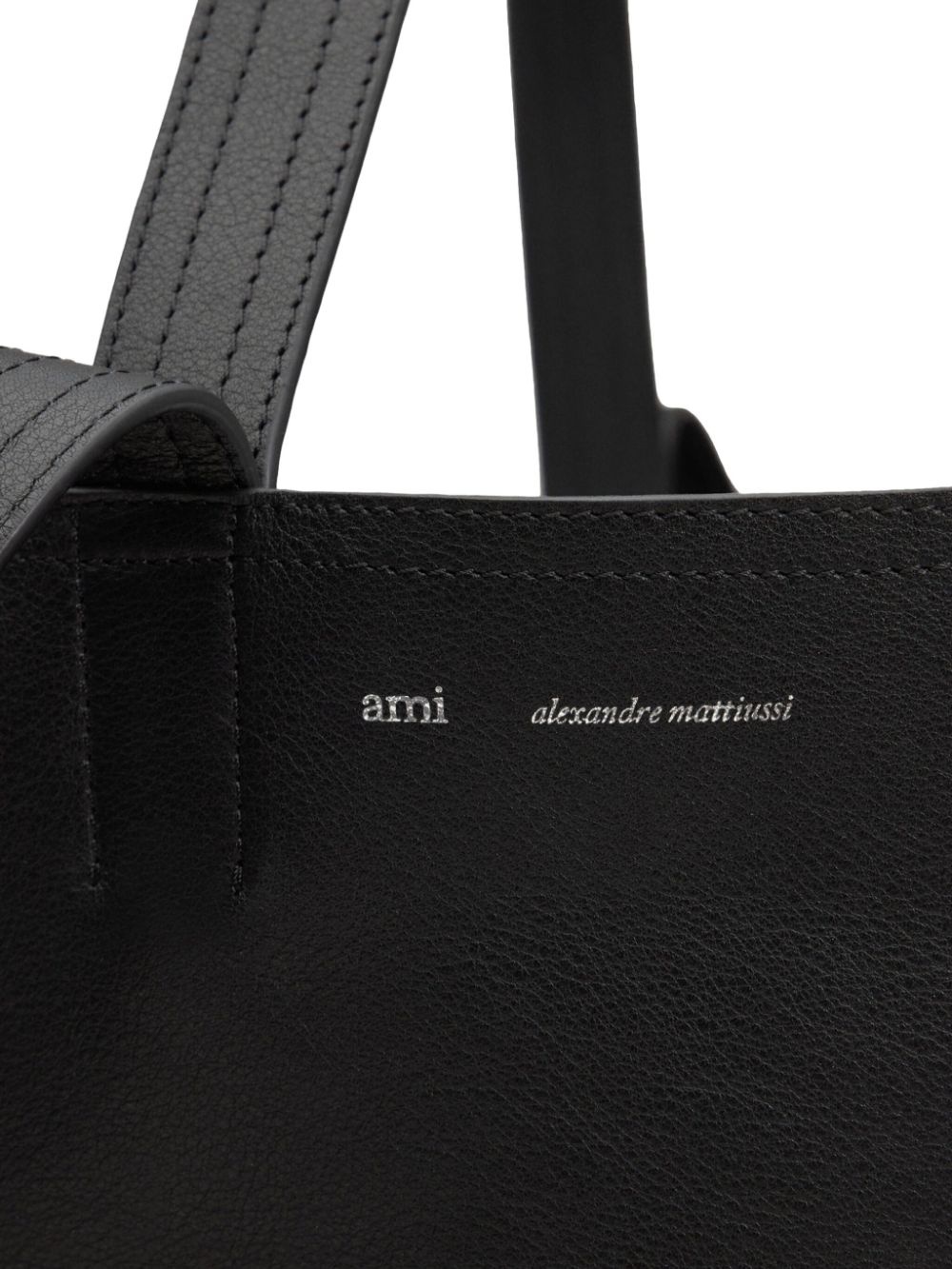 maxi leather tote bag - 5