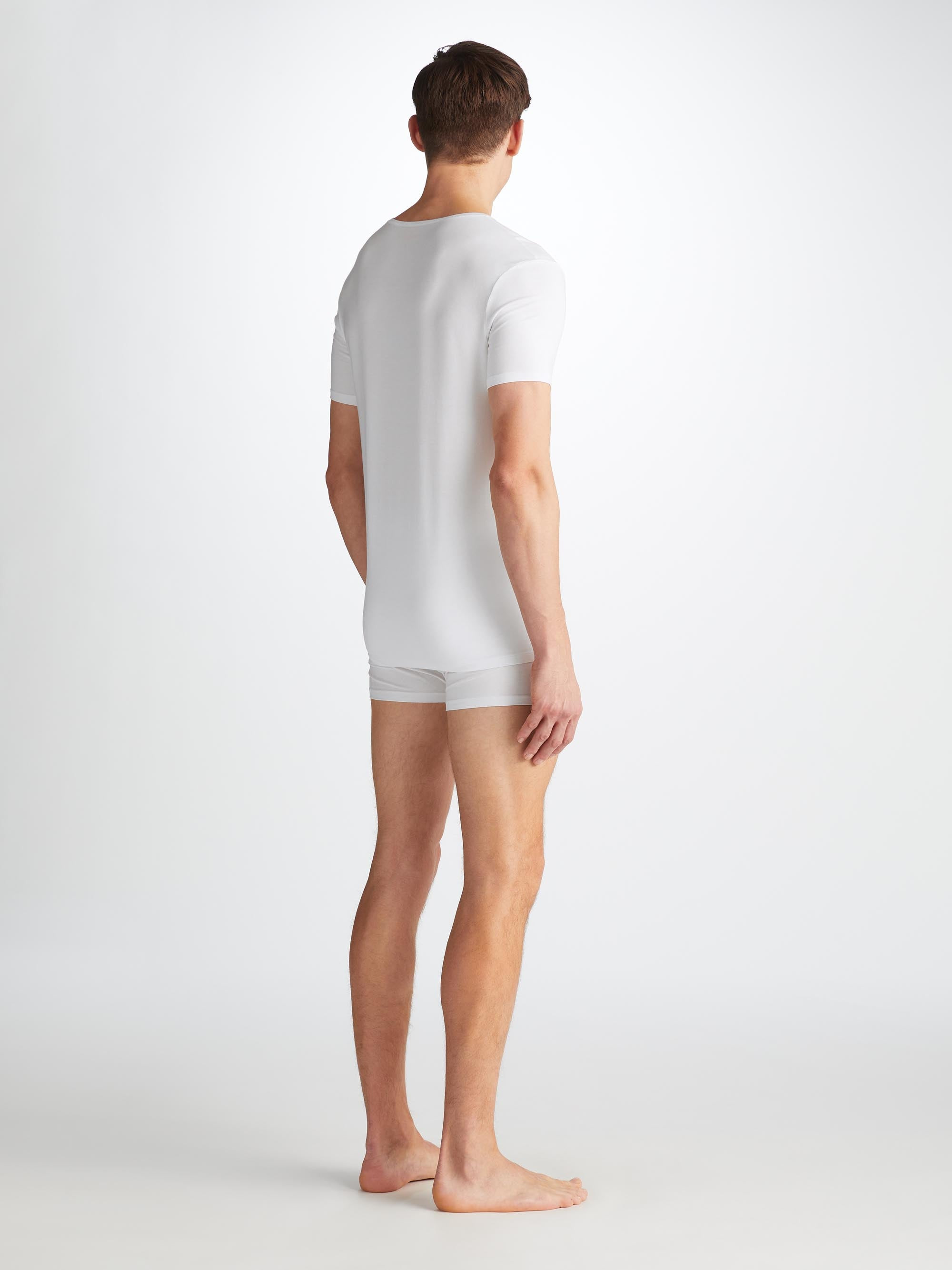 Men's Underwear T-Shirt Alex Micro Modal Stretch White - 4