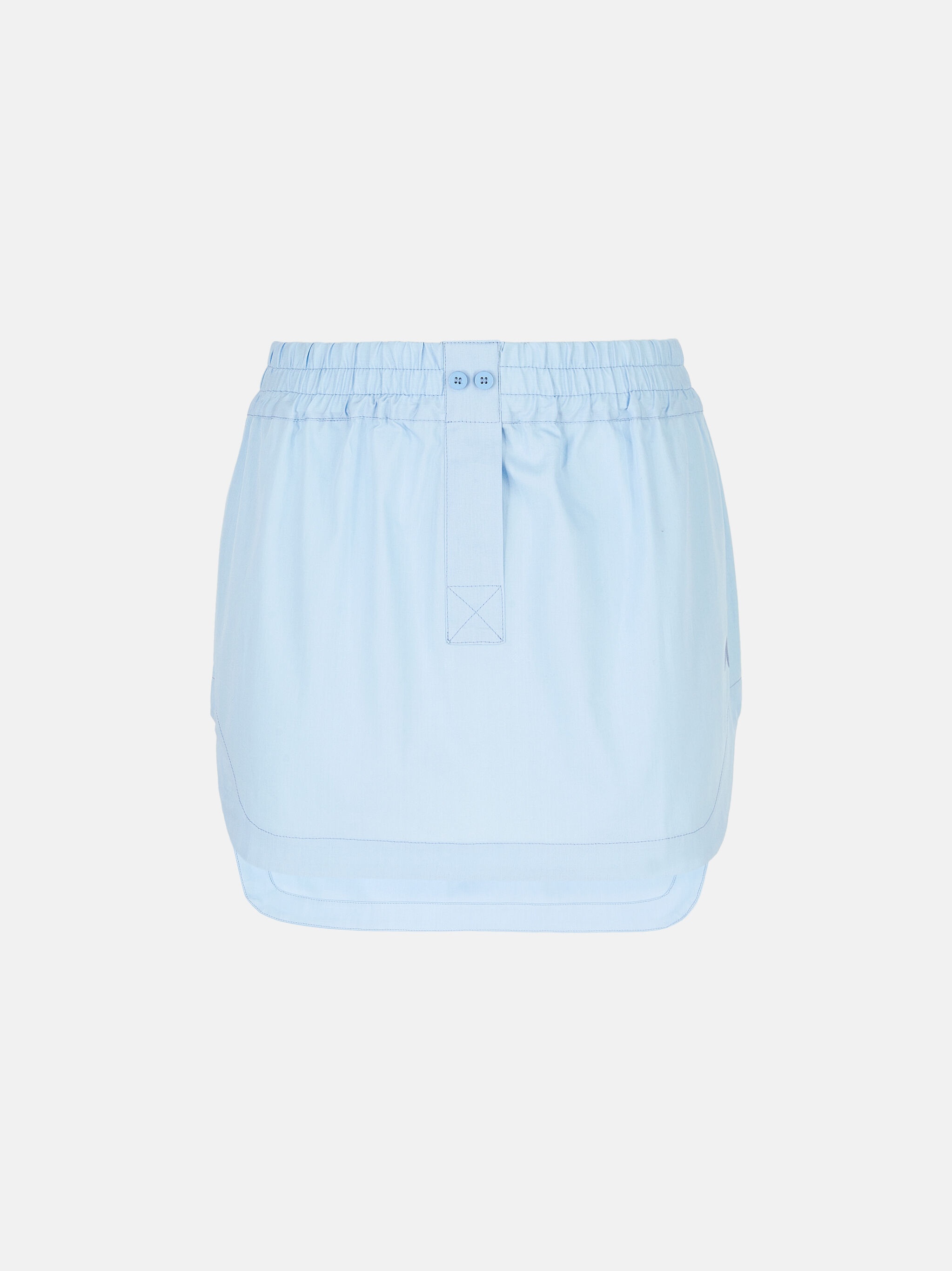 ''ROONEY'' DUSTY BLUE MINI SKIRT - 1