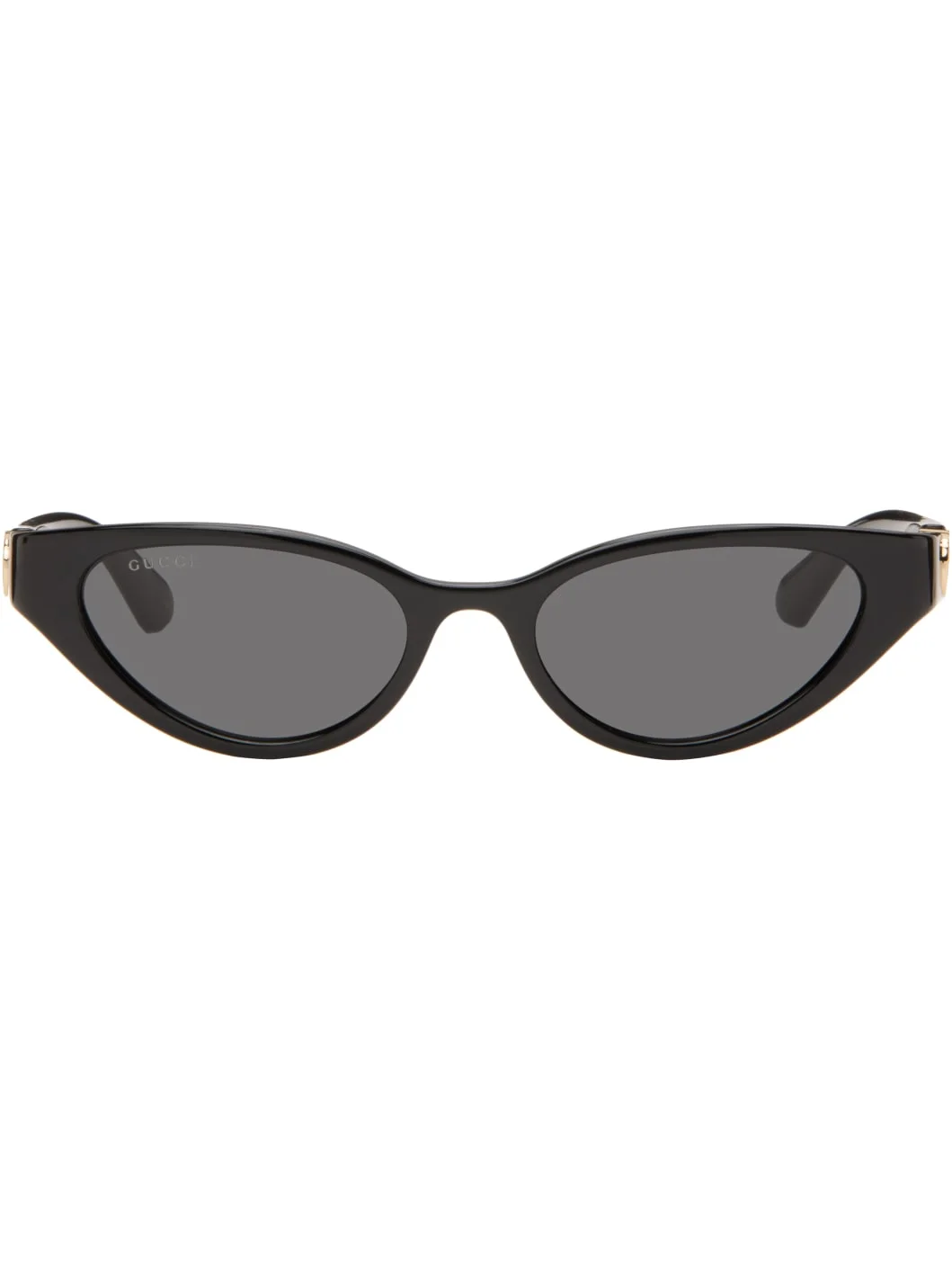 Black Emblem Cat Eye Sunglasses - 1