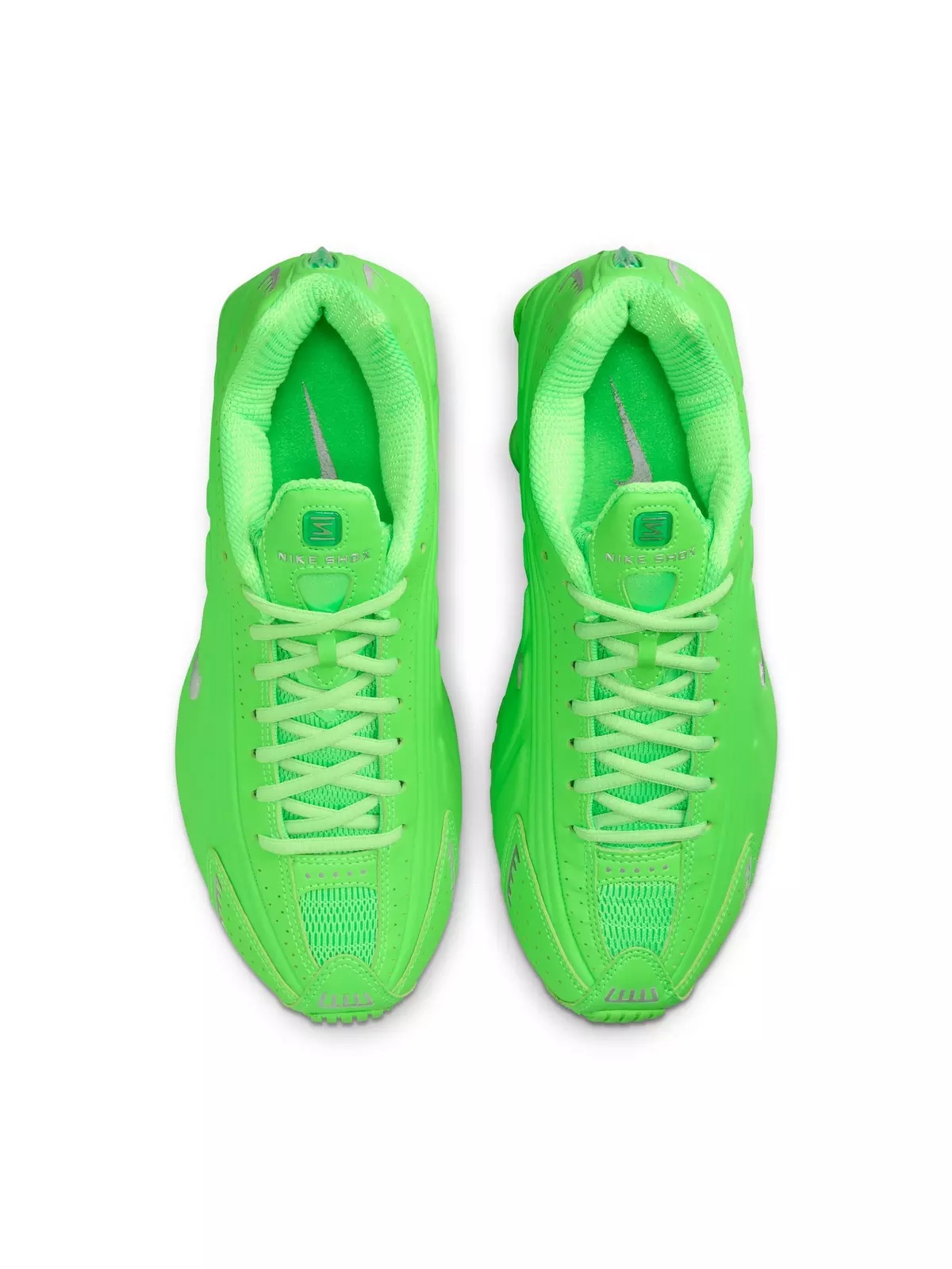 Shox R4 "Green Strike/Metallic Silver" Women's Shoe - 6