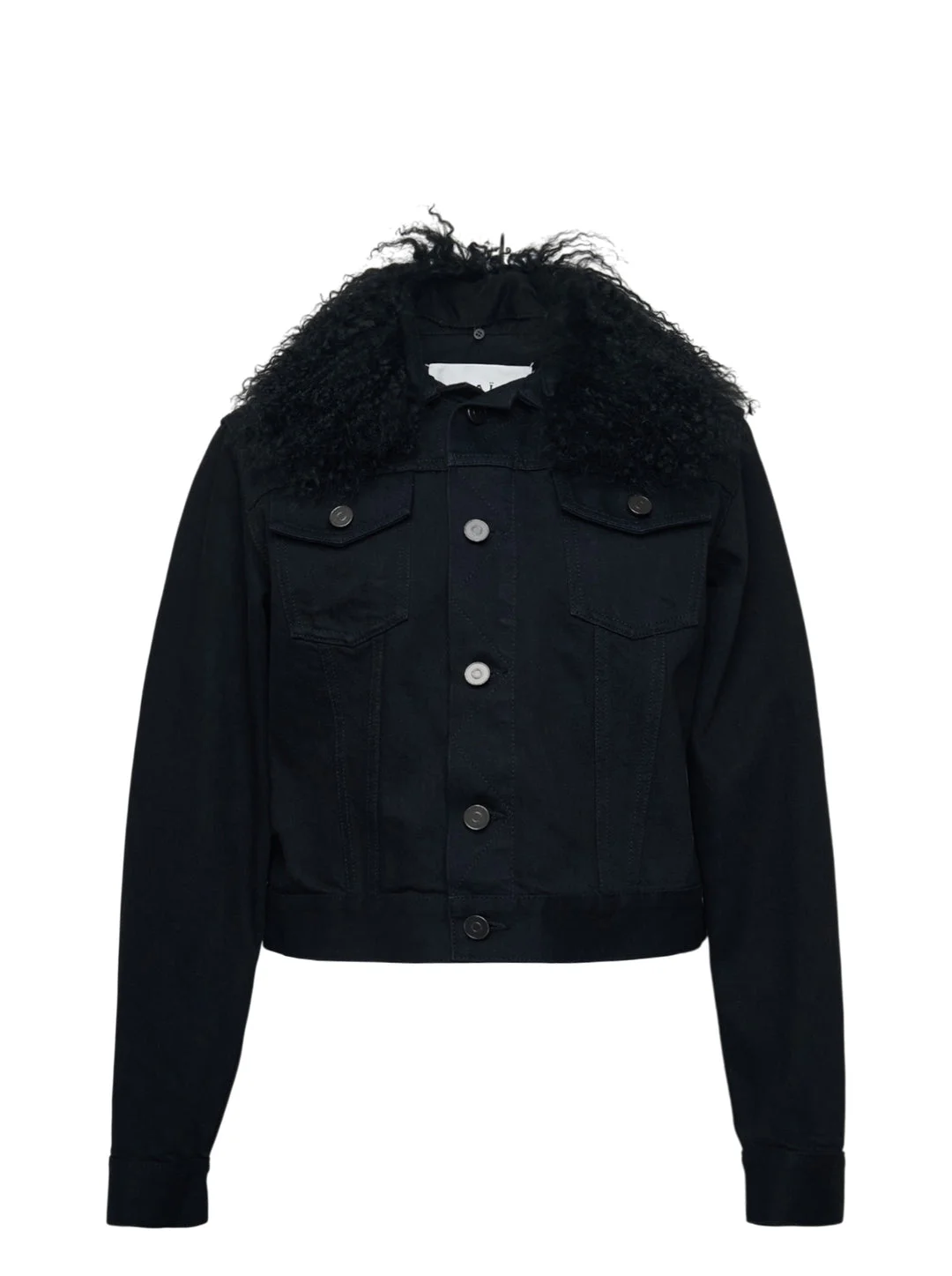 Black Denim Trucker Jacket - 1