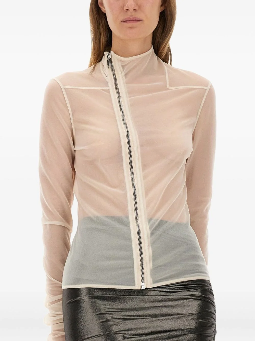 zipped transparent top - 1