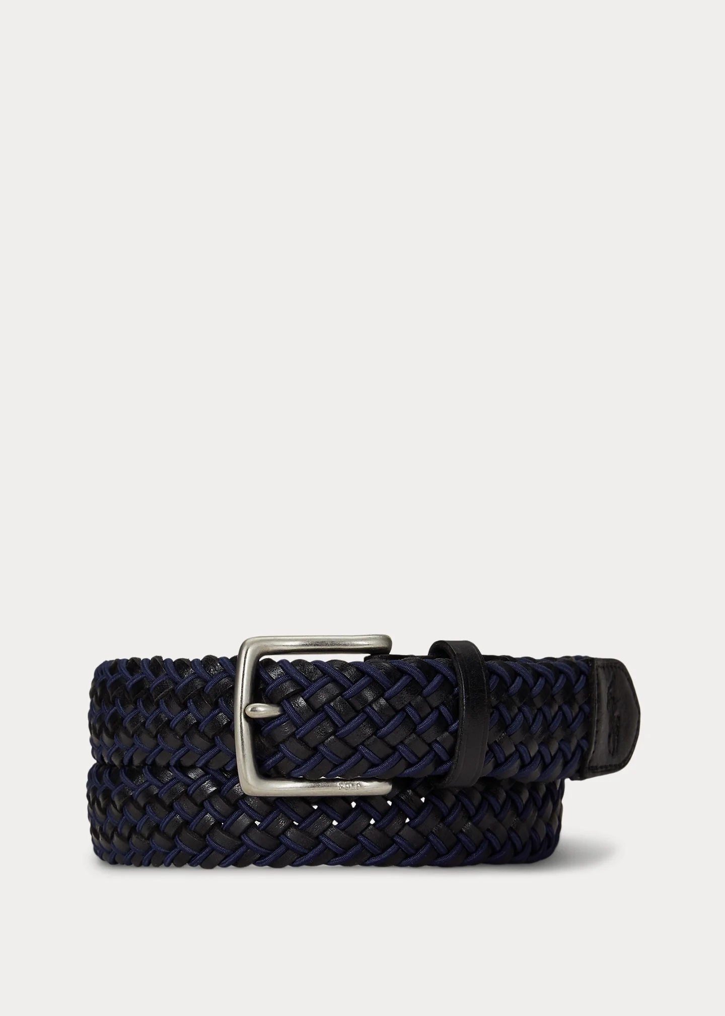 Leather & Braided Cord Woven Belt - 1