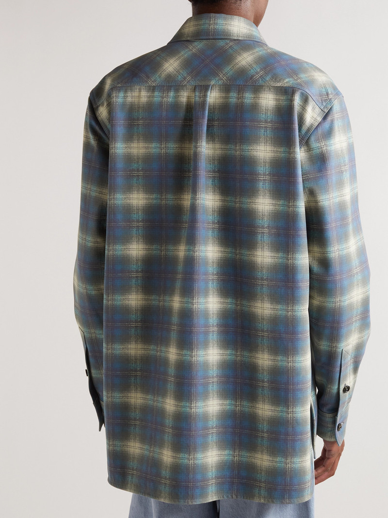 Checked Leather Shirt 3