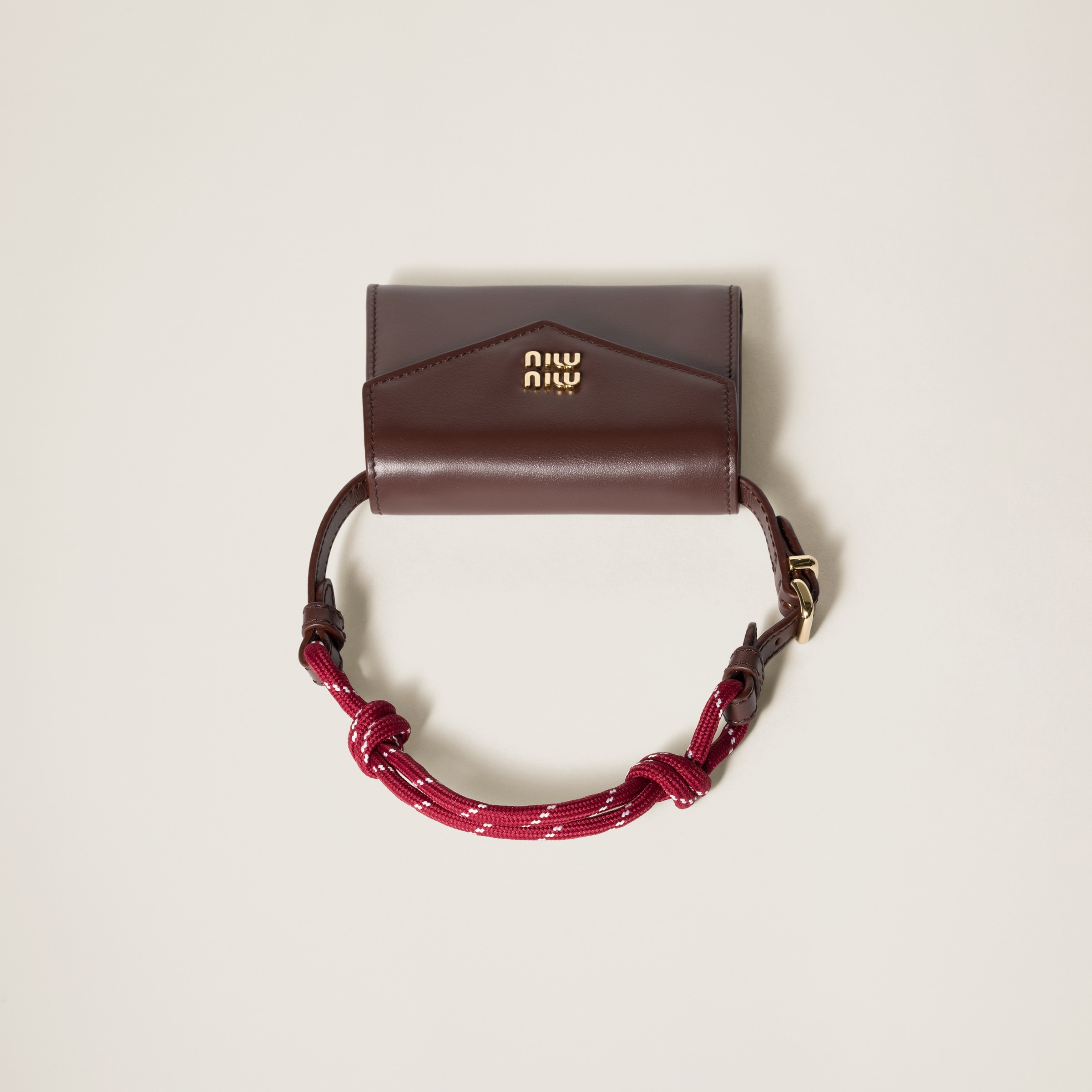 Leather shoulder wallet - 1