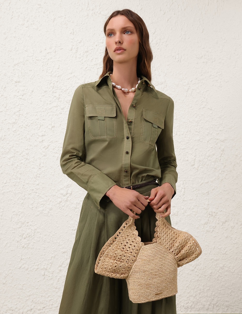 ZIMMERMANN RAFFIA BUCKET - 4