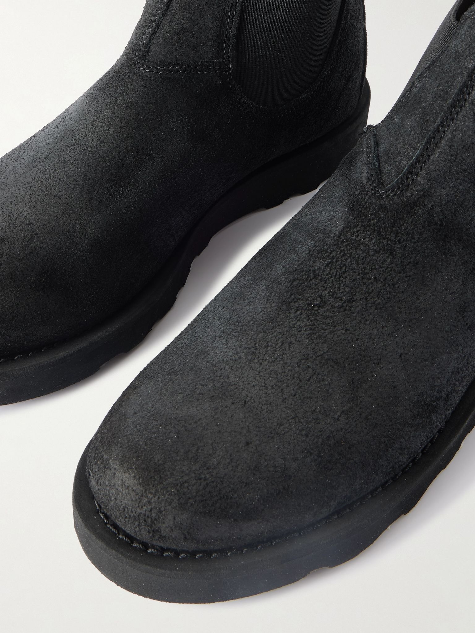 Yansa Waxed-Suede Chelsea Boots Black - 5