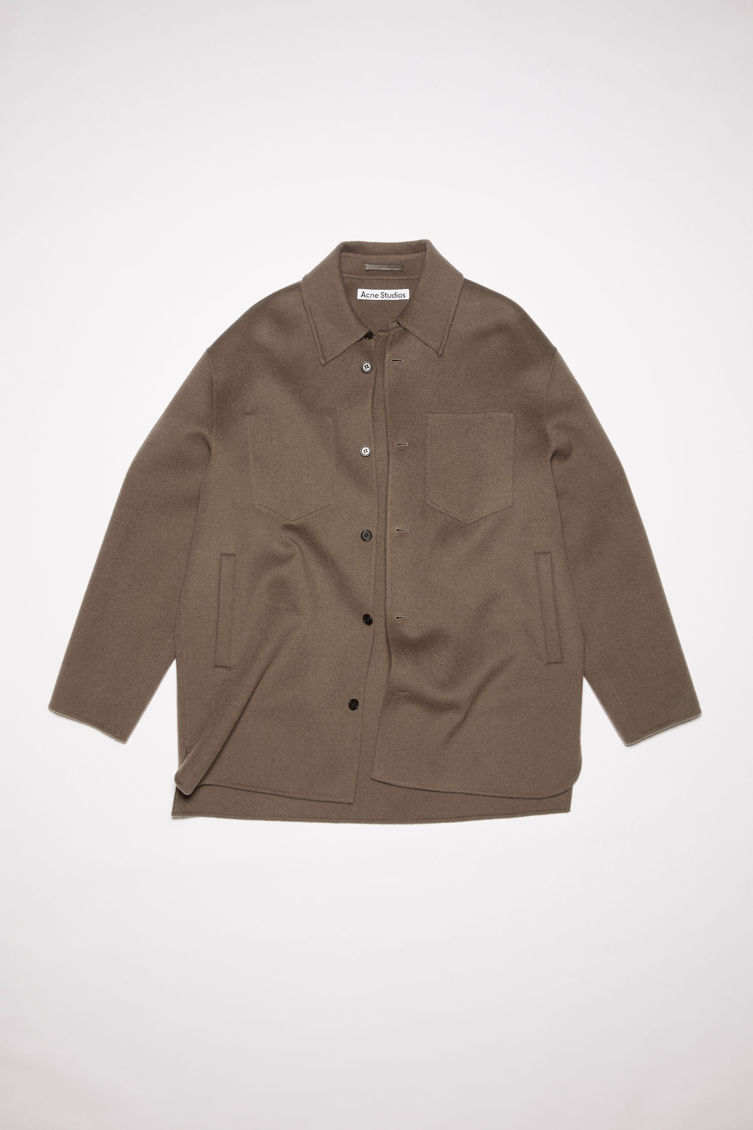 Wool shirt jacket - Fox grey - 5